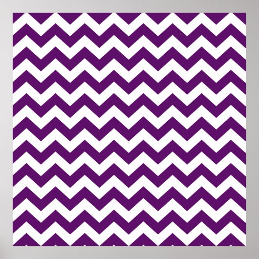 Poster African Violet Safari Chevron (Devant)