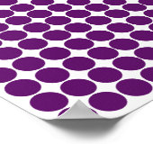 Poster African Violet Safari Dot avec nom (Coin)