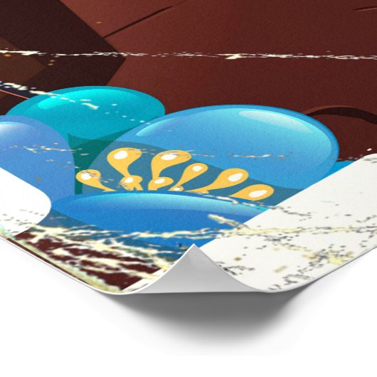 Poster African Waterfall Adventure (Coin)