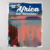 Poster African Waterfall Adventure (Devant)