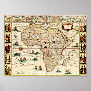 Poster AfricaPanoramic MapAfrica