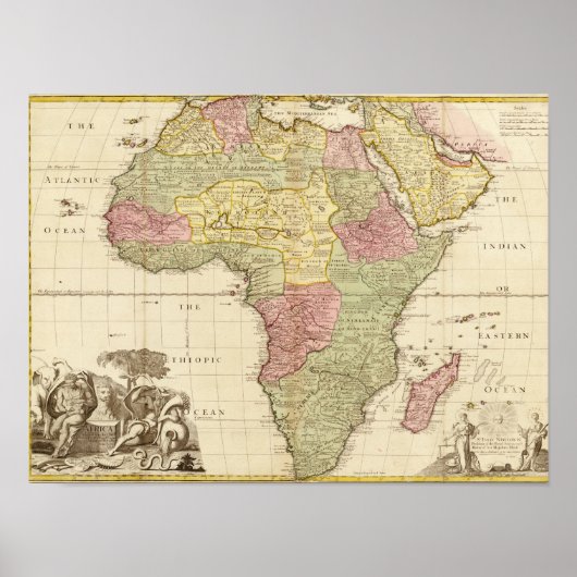 Poster AfricaPanoramic MapAfrica 3 (Devant)