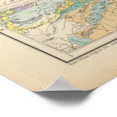 Poster Afrika - Atlas Carte de l'Afrique (Coin)