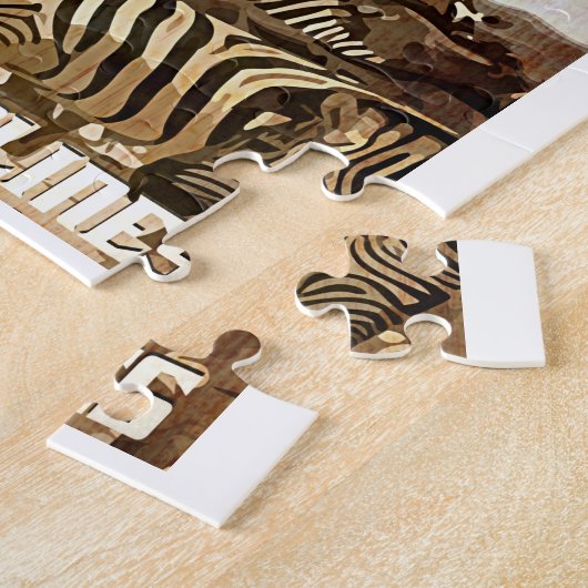 Poster Afrika toerisme Legpuzzel (Zijkant)