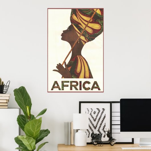 Poster Afrique (Bureau à domicile)