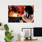 POSTER AFRIQUE (Bureau à domicile)