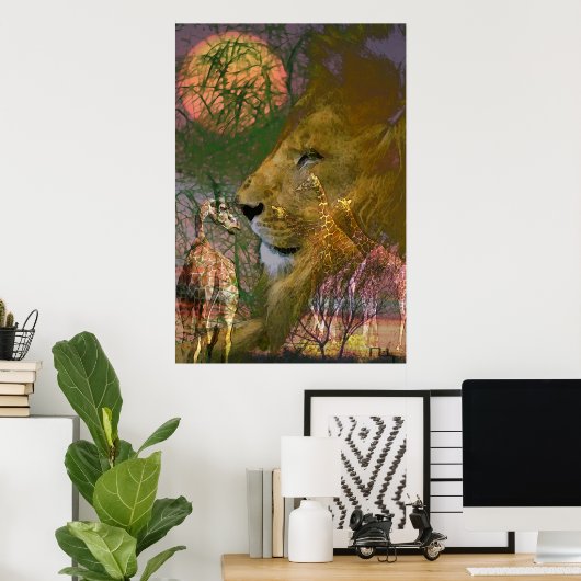 Poster Afrique (Bureau à domicile)