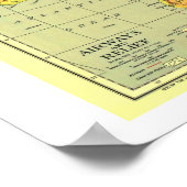 Poster " Afrique : 1935 Carte détaillée ... (Coin)