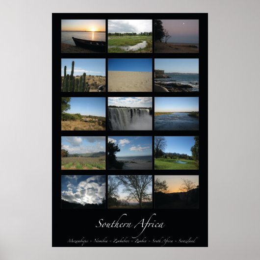 Poster Afrique australe (Devant)