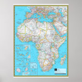Poster " Afrique : Carte du continent ... (Devant)