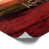 Poster Afrique Coucher de soleil (Coin)