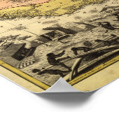 Poster Afrique de l'Ouest 1743 Antique Carte (Coin)