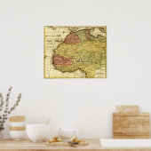 Poster Afrique de l'OuestCarte panoramiqueAfrique occiden (Cuisine)