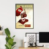 Poster Afrique du Sud (Bureau à domicile)