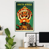 Poster Afrique du Sud (Bureau à domicile)