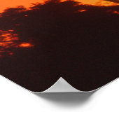 Poster Afrique du Sud. Coucher de soleil africain. (Coin)