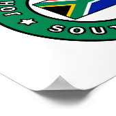 Poster Afrique du Sud de Johannesburg (Coin)