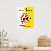 Poster Afrique du Sud, indicateur de temps merveilleux, v (Cuisine)