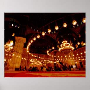 Poster Afrique, Egypte, Le Caire, La Mosquée Muhammad Ali