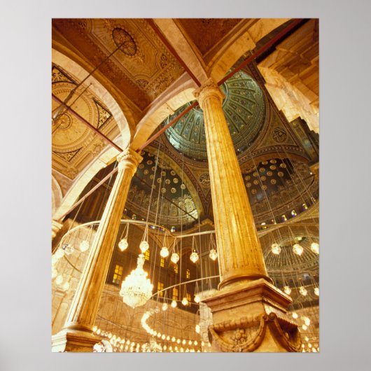 Poster AFRIQUE, Egypte, Le Caire, Mosquée Muhammad Ali (Devant)