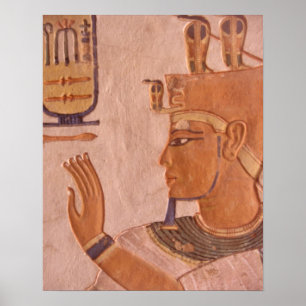 Poster Afrique, Égypte, Vallée des Rois. Mur de la tombe