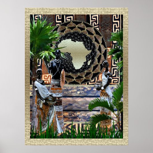 Poster Afrique le jardin d'Eden (Devant)