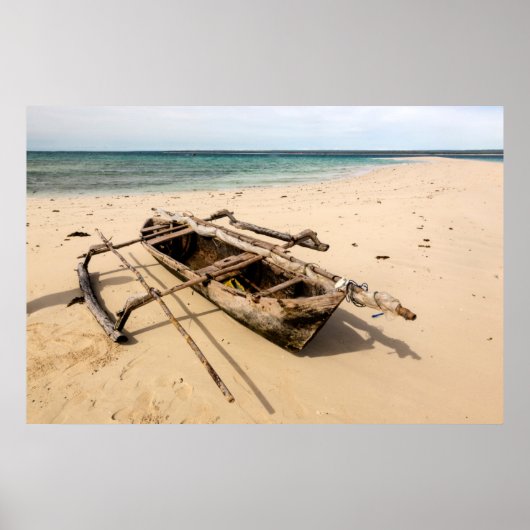 Poster Afrique, Mozambique, île de Mogundula (Devant)