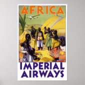 Poster Afrique par Imperial Airways (Devant)