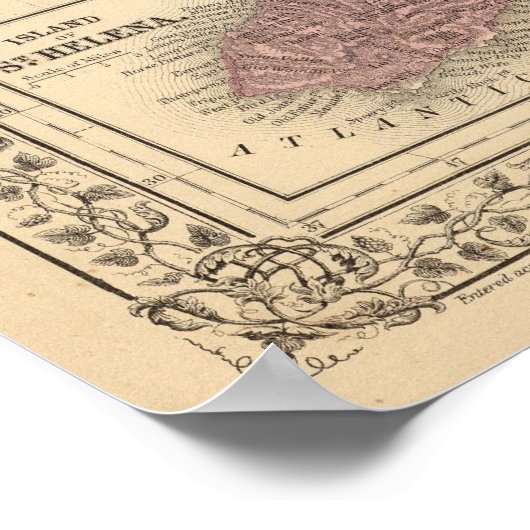 Poster Afrique Sainte-Hélène (Coin)