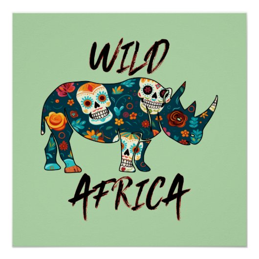 Poster Afrique sauvage (Devant)