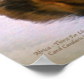 Poster Afrique - Soif pour la vie Art Poster/Imprimer (Coin)