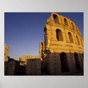 Poster Afrique, Tunisie, El Jem. Ruines d'un Romain