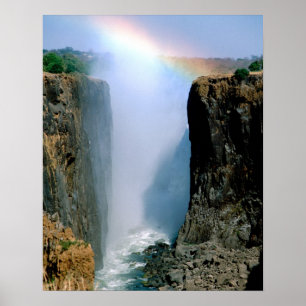 Poster Afrique, Zambie, Victoria Falls National Park.