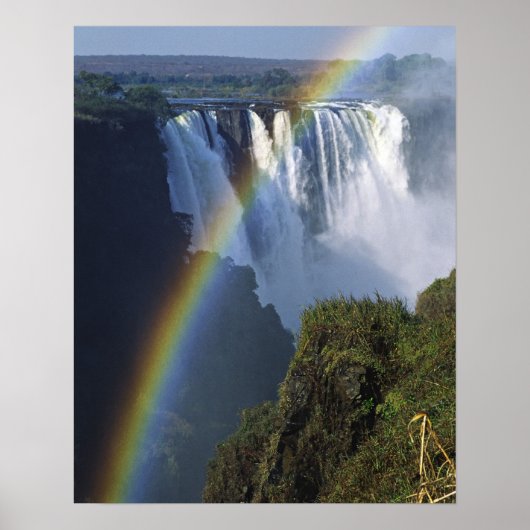 Poster Afrique, Zimbabwe, Chutes Victoria (Devant)
