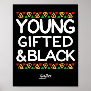 Poster Afro-Américain Afro-Américain Cadeau Et Noir