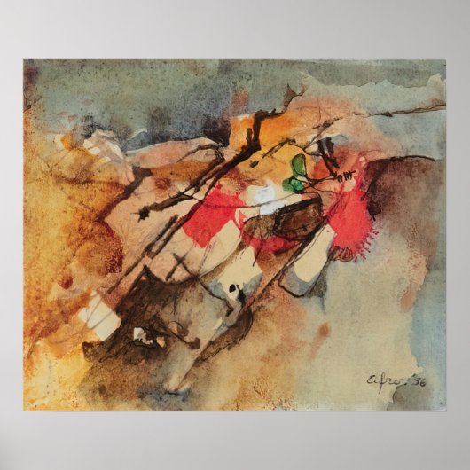 Poster Afro Basaldella composition 1956 (Devant)