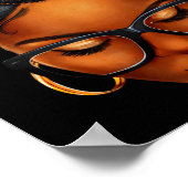 Poster Afro Black Woman African Black History Month Melan (Coin)