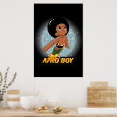 Poster Afro Boy (Cuisine)