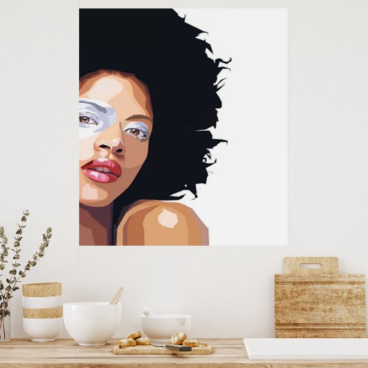 Poster afro-centré (Cuisine)