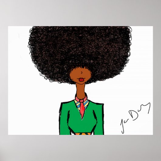 Poster Afro Chick (Devant)