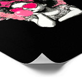 Poster Afro Cupid avec lunettes de soleil qui souffle du  (Coin)