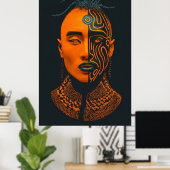 Poster Afro-futuriste 2 (Bureau à domicile)