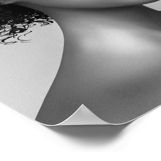 Poster Afro Hair Render 3D (Coin)