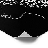 Poster Afro Latina Pride Cadeau Afro-latino Histoire noir (Coin)