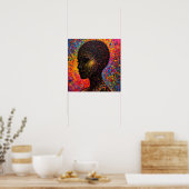 Poster Afro Nebula Whisper – Célébration de l'Histoire de (Cuisine)