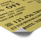 Poster Afro Style, Barbiers Hommes Publicité (Coin)