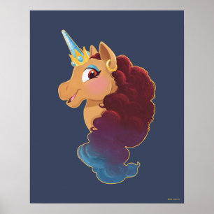 Poster Afro Unicorn   Divine la licorne
