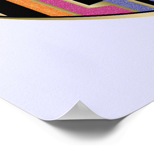 Poster Afro Unicorn Fierce Heart Design (Coin)