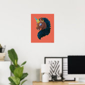 Poster Afro Unicorn | Magique (Bureau à domicile)
