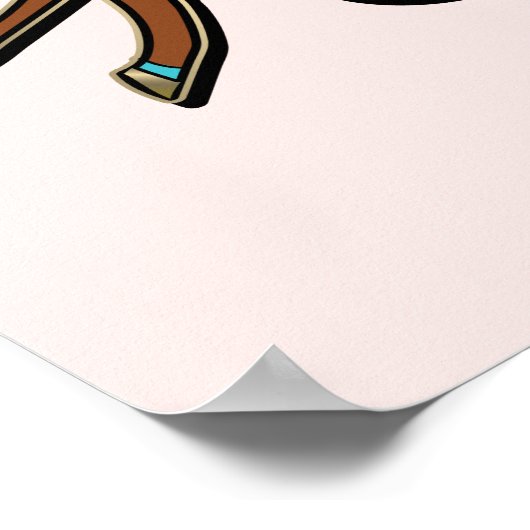 Poster Afro Unicorn Queen Design (Coin)